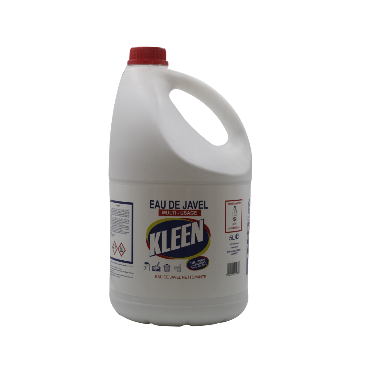 Eau De Javel Kleen 12° 5 Litres Ronde NEW Ct/4