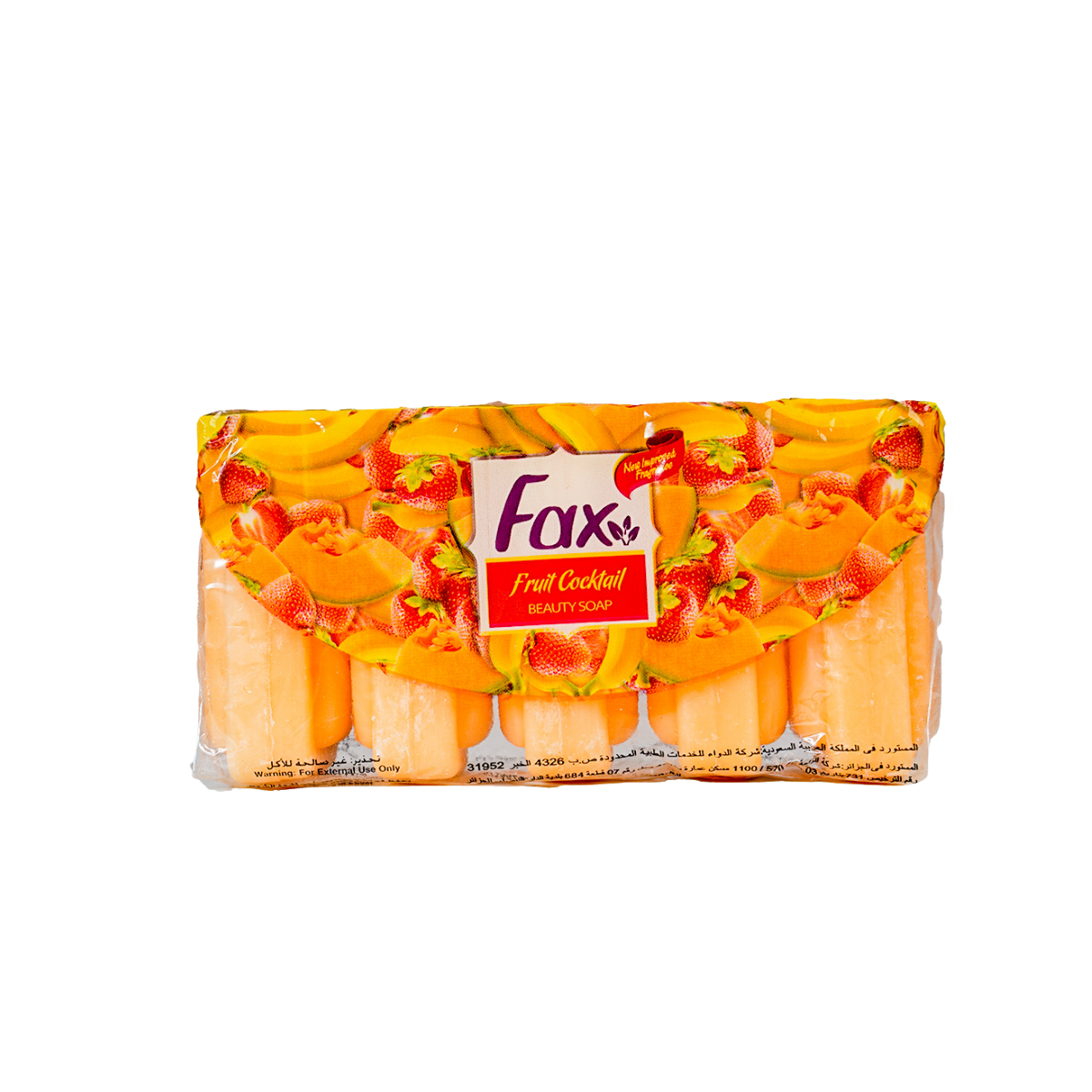 Savon Fax Ecopack 60Gr Ct/24=Paquet/5 FRUIT COCK